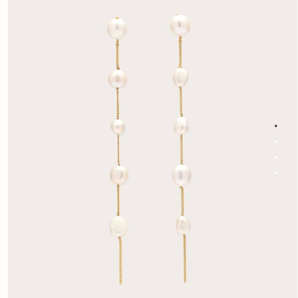 Cult Gaia Pearl Earrings NWT - Picture 3 of 5
